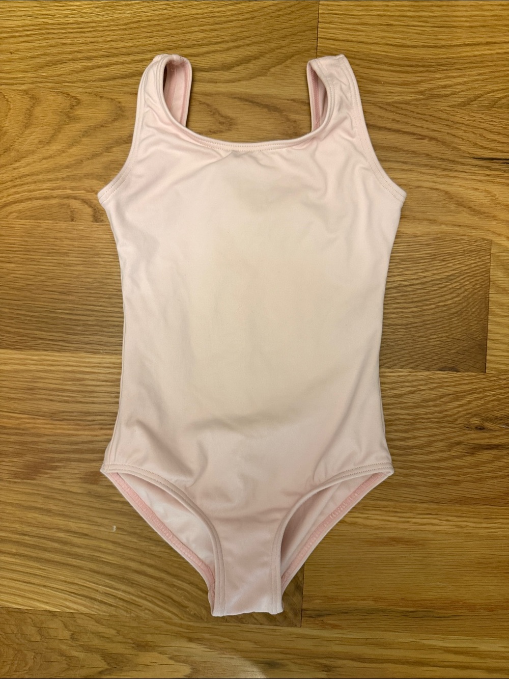 Kids Solid Light Pink One-Piece Leotard